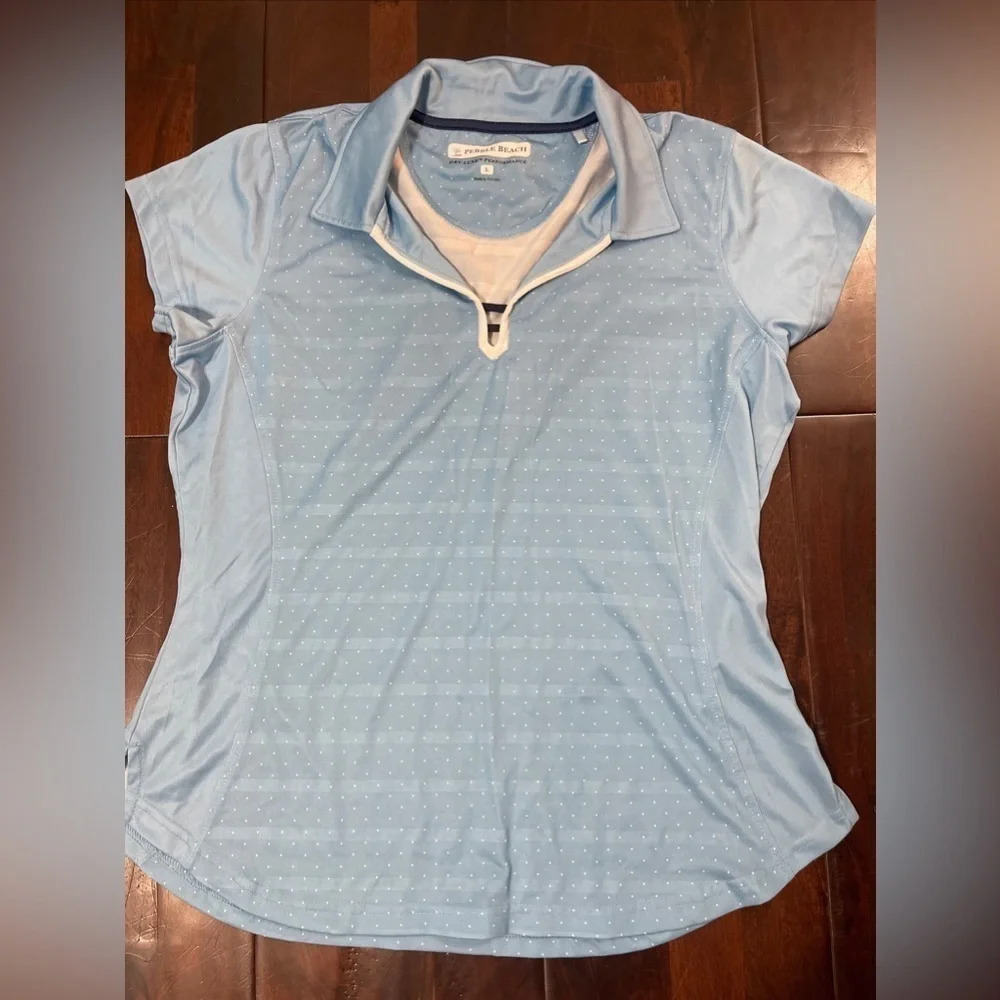 Pebble Beach Dry Luce Performance Women’s Golf Shirt size Large